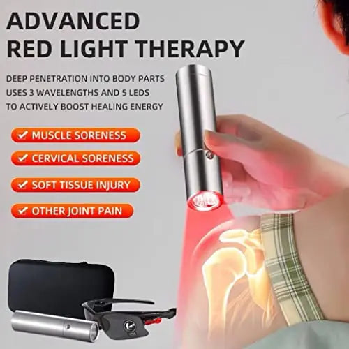 Infrared Light Therapy Wand for Powerful Infrared Light Therapy Red Light，grey-sdt-11 ApuroexRed Au supplements