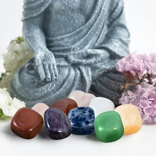 WVIOUOPU Healing Crystals and Chakra Stones Set - 13 Pcs Real Raw Healing Chakra Stones WVIOUOPU Au supplements