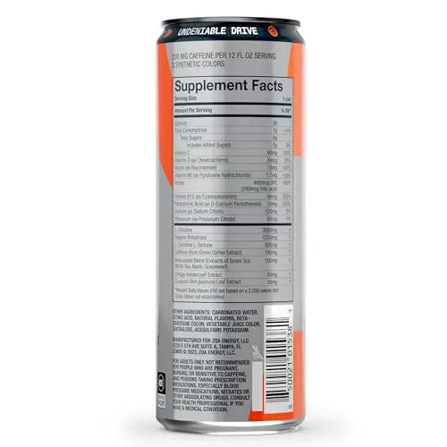 ZOA Energy Drink & ZOA+ Pre-Workout Bundle, Orange Grapefruit and Wild Orange, 12 Fl Oz ZOA Au supplements