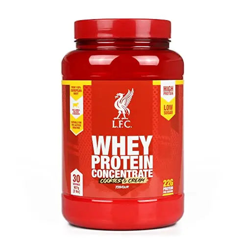 LFC Whey Protein Powder Cookies & Cream Flavour 908g 15.5g naturally-occurring BCAAs Vector Consumer Au supplements