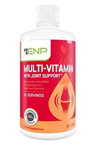 ENP Liquid Multi-Vitamin with Joint Support for Adults | Multivitamin for Women & Men | Plus Glucosamine with MSM | 32 oz | ENP Au supplements