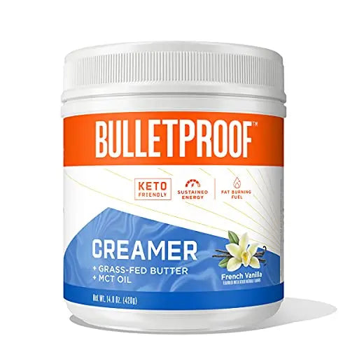 Bulletproof French Vanilla Creamer, 14.8 Ounces, Keto Coffee Creamer with MCT Oil Bulletproof Au supplements