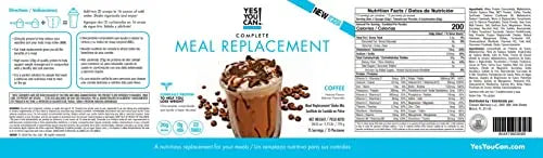 Yes You Can! Complete Meal Replacement - 15 Servings, 20g of Protein, 0g Added Sugars Yes You Can! Au supplements