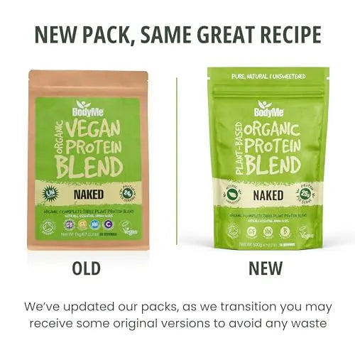 BodyMe Organic Vegan Protein Powder Blend, Naked Natural - Unsweetened, Low Carb BodyMe Au supplements