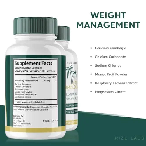 rize labs (5 Pack Tropislim Weight Loss Supplement, Tropislim Capsules for Total Body rize labs Au supplements