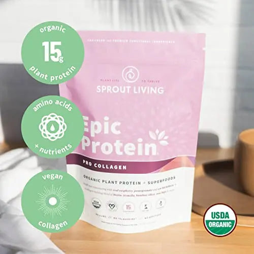 Sprout Living Epic Protein Pro Collagen, 364 g Sprout Living Au supplements