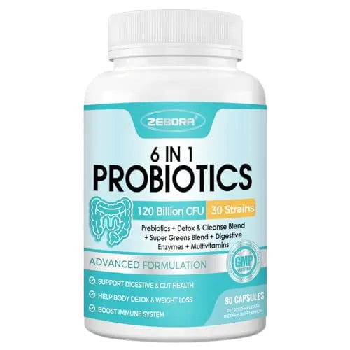 ZEBORA Probiotics for Women-Men Digestive Health with 120 Billion CFUs, Mens-Womens ZEBORA Au supplements