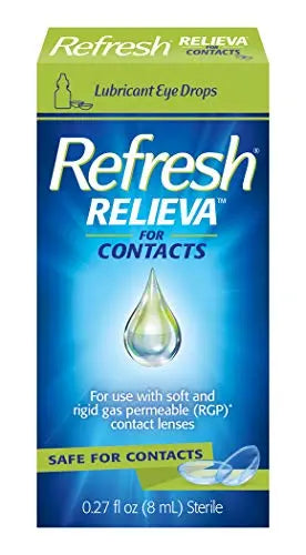 Refresh Relieva for Contacts Lubricant Eye Drops, 0.27 Fl Oz Sterile Refresh Au supplements