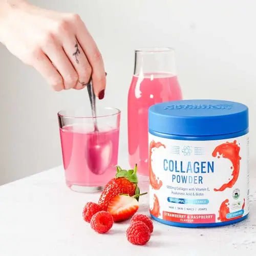Applied Nutrition Collagen Powder - Strawberry & Raspberry Flavour - 5000mg Hydrolysed Bovine Flavoured Collagen Applied Nutrition Au supplements