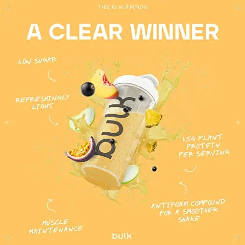Bulk Clear Vegan Protein, Protein Powder Shake, Tropical, 300 g Bulk Au supplements