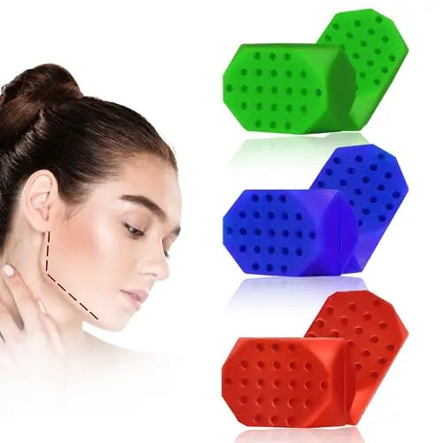 Jawline Exerciser for man&women, Jaw Exerciser, 3 Resistance Levels(6 pcs) Silicone Jawline MUWIGO Au supplements