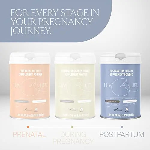 LUV&LIFE Postpartum Vitamin Supplement Powder Vanilla Flavored Has Postnatal Multivitamins LUV&LIFE Au supplements