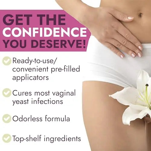 Yeast Infection Treatment for Women | 7 Pre-Filled Applicators w/ Borax | Antifungal Ointment Terramed Just Think Comfort Au supplements