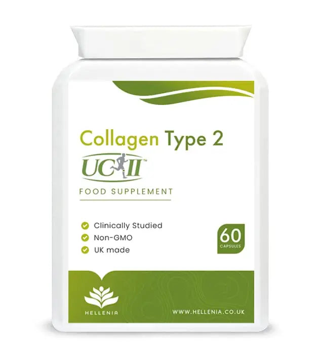 UC-II® Collagen Type 2-40mg - 60 Capsules | Joint Support | Manufactured in The UK Hellenia Au supplements