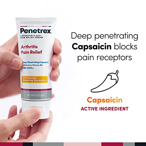 Penetrex Arthritis Warming Pain Relief Cream - Deep Penetrating Capsaicin with Arnica, Vitamin B6 & MSM(DMSO2) - Apply to Hands, Wrists, Feet, Knees, Elbows and Other Affected Areas, 2 oz Penetrex Au supplements