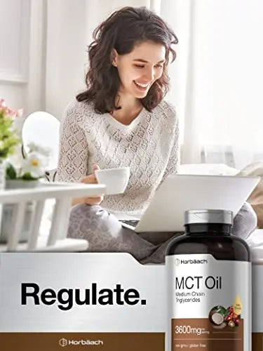 Keto MCT Oil Capsules 3600mg | 300 Softgels | Coconut Oil Pills | Non-GMO and Gluten Horbäach Au supplements