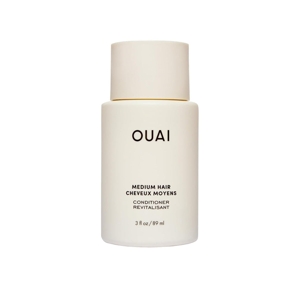 OUAI Medium Conditioner Travel Size - Hydrating Hair Conditioner with Coconut Oil, Babassu Oil, and Keratin - Strengthens, Repairs and Adds Shine - Paraben and Phthalate Free Hair Care Products (3 Oz) OUAI Au supplements