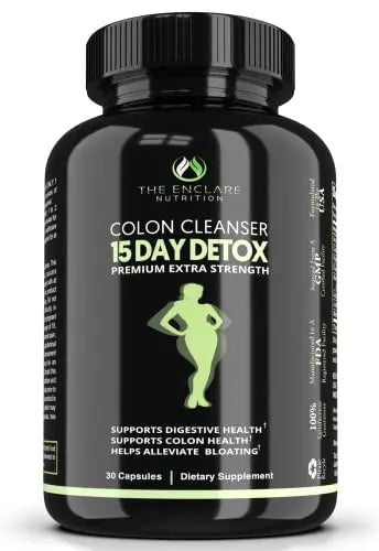 Colon Cleanser Detox. Premium 15 Day Fast-Acting Detox Cleanse Diet Pills, Probiotic THE ENCLARE NUTRITION Au supplements
