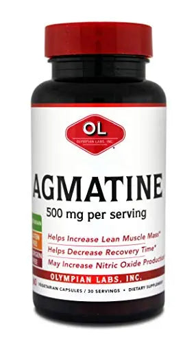 Olympian Labs Agmatine 500 mg per Serving, 60 Vegetarian Capsules Olympian Labs Au supplements