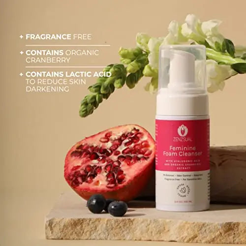 ZENZSUAL Feminine Foam Cleanser with Hyaluronic Acid and Organic Cranberry Extract – PH Balance ZENZSUAL Au supplements