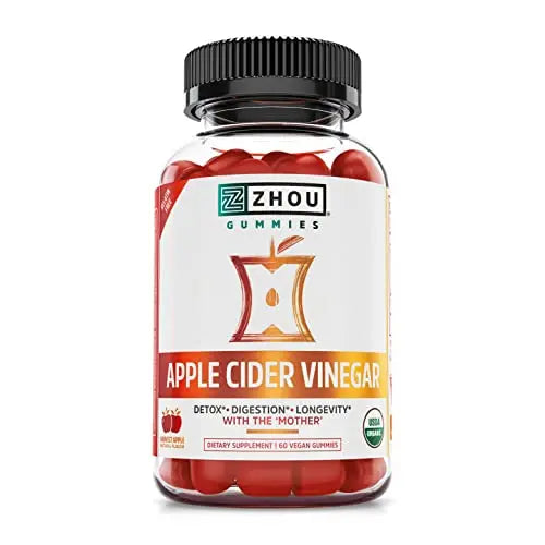 Zhou Nutrition Apple Cider Vinegar Gummies with The Mother, ACV Detox & Cleanse Zhou Nutrition Au supplements