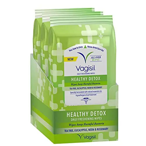 Vagisil Wipes for All Over Cleaning, Health Detox, Formulated with Essential Oils, 20 Wipes Vagisil Au supplements