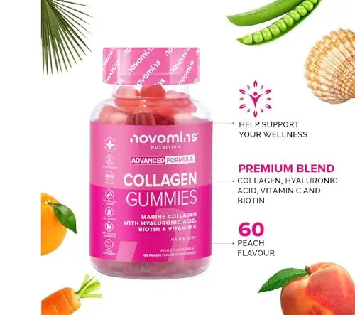 Novomins Collagen Gummies - Marine Collagen Gummies - Superior Type 1 Hydrolysed Collagen novomins Au supplements