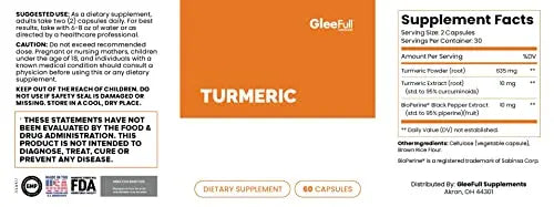 GleeFull Supplements Complete Turmeric | Use to Help with Joints & Inflammation | Supports GLEEFULL SUPPS Au supplements