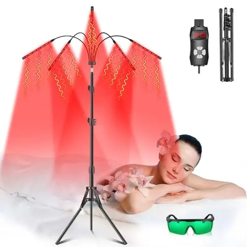 Red Light Therapy Lamp, 150 LEDs Infrared Light Therapy with Adjustable Stand - 660nm Redlight Rikimxin Au supplements