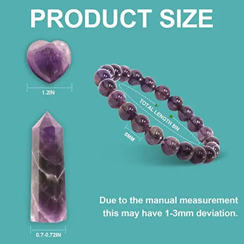 Goplemo Crystals and Healing Stones Gift Set, Amethyst Healing Crystals Set for Reiki Meditation Goplemo Au supplements