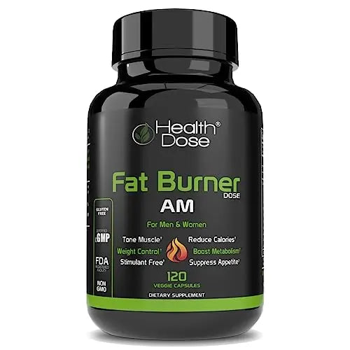 Health Dose Fat Burner AM. Weight Control & Metabolism Boost. For Active Lifestyles. Health Dose Au supplements