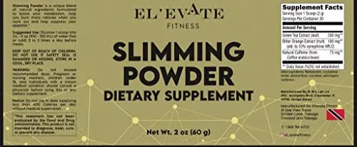 Elevate Fitness Slimming Powder Elevate Fitness Au supplements