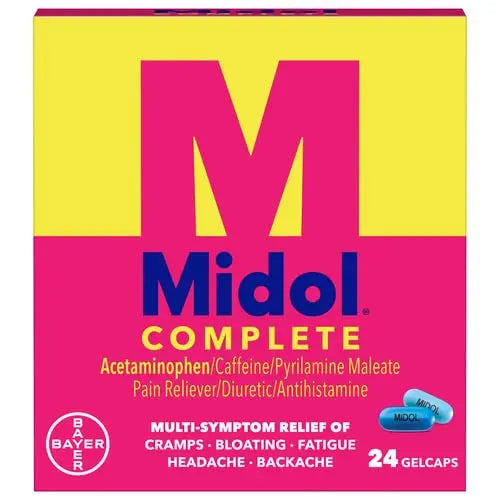 Midol Complete Gelcaps 24ct: Midol Complete Menstrual Pain Relief Gelcaps with Acetaminophen Midol Au supplements