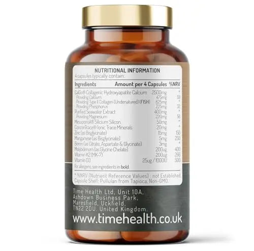 Bone Regen® – Osteo Support – Bone Strength, Density & Fracture Repair – with Calcium, Magnesium, Vitamin D3, K2, Zinc & Collagen Time Health Au supplements