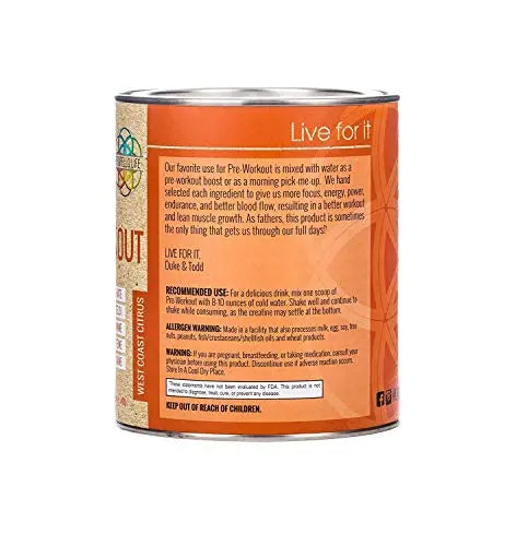 Propello Life Pre-Workout Drink Mix, West Coast Citrus, 450g Propello Life Au supplements