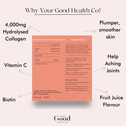 Your Good Health Co. – Your Beauty Premium Collagen Powder, Mixed Berry Your Good Health Co. Au supplements