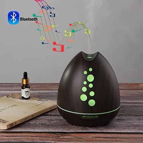 TGE Unique 400ML Essential Oil Diffuser for Essential Oils Bluetooth Music Speaker with Remote 7 Color LED Generic Au supplements