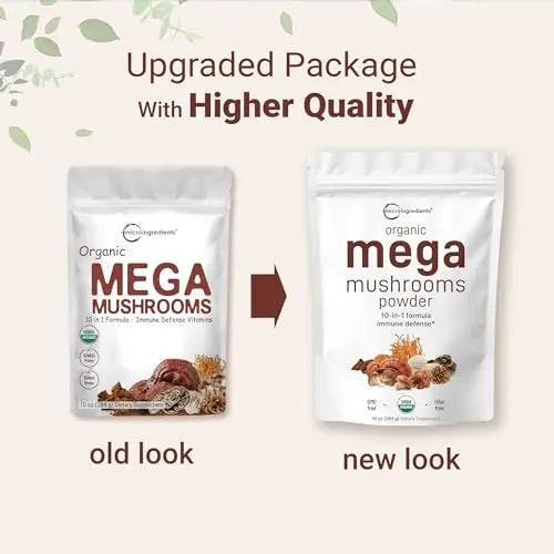 Sustainably US Grown, Organic Mega Mushroom 10 in 1 Complex Formula Powder Micro Ingredients Au supplements