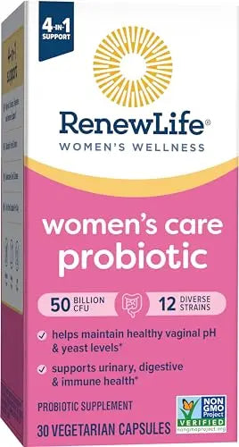 Renew Life Women's Probiotic Capsules, 50 Billion CFU Guaranteed, Supports Vaginal, Urinary Renew Life Au supplements