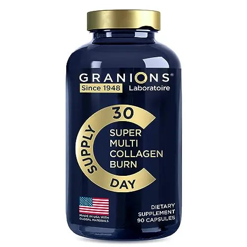 Thermogenic Hydrolyzed Collagen Burn - Hyaluronic Acid, Vitamin C, Multi Collagen Complex Granions Au supplements