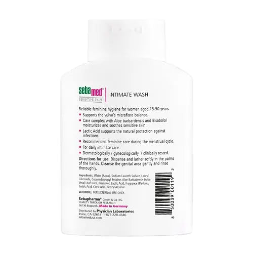 SEBAMED Feminine Intimate Wash pH 3.8 for Microflora Balance with Aloe Vera Mild Organic Based Daily SEBAMED Au supplements