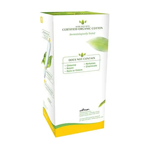 ORGANYC Hypoallergenic 100% Organic Cotton Internal Tampons with Applicator, REGULAR, 16-count Organyc Au supplements