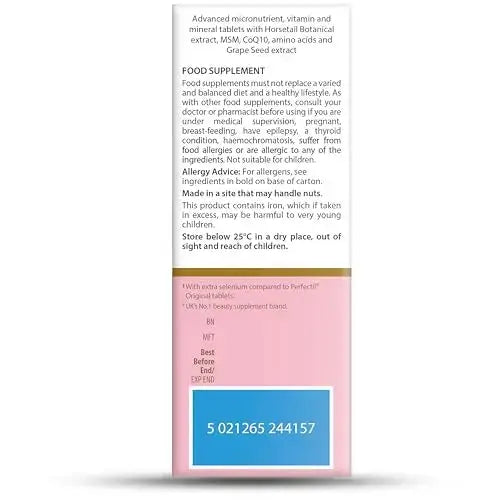 Vitabiotics - Perfectil - Plus Nails Extra Support - 60 Tablets Perfectil Au supplements