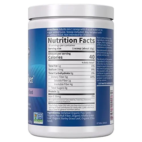 Garden of Life Organic Unflavored Fiber Powder Detox Blend with Chia, Alfalfa & Barley Garden of Life Au supplements