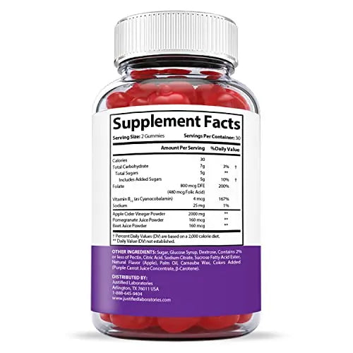 Transform Keto ACV Gummies Extreme Formula 2000MG Vegan Non GMO with Pomegranate Justified Laboratories Au supplements