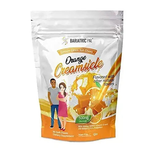 BariatricPal 30-Day Bariatric Vitamin Bundle (Multivitamin ONE 1 per Day! Chewable with 45mg Iron - Mixed Berry and Calcium Citrate Soft Chews 500mg with Probiotics - Orange Creamsicle) BariatricPal Au supplements