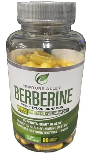 Nurture Alley Berberine Complex - Berberine HCL 1200mg Plus Organic Ceylon Cinnamon NURTURE ALLEY Au supplements