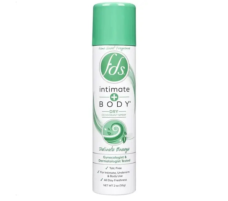 FDS Intimate + Body Dry Feminine Deodorant Spray, Delicate Breeze, 2 Oz Generic Au supplements