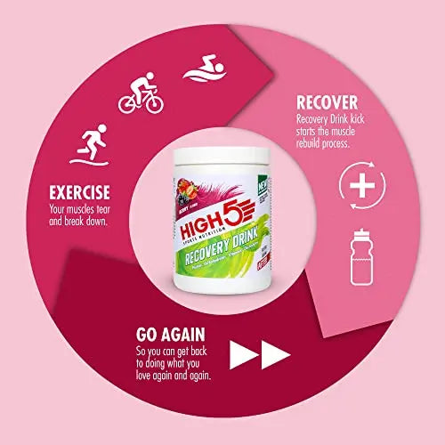 HIGH5 Recovery Drink | Whey Protein Isolate | Promotes Recovery | (Berry, 450g) HIGH5 Au supplements