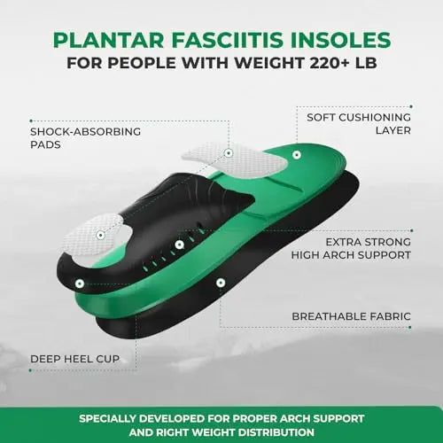 220+ lbs Plantar Fasciitis Strong Arch Support Insoles Inserts Men Women EASYFEET Au supplements
